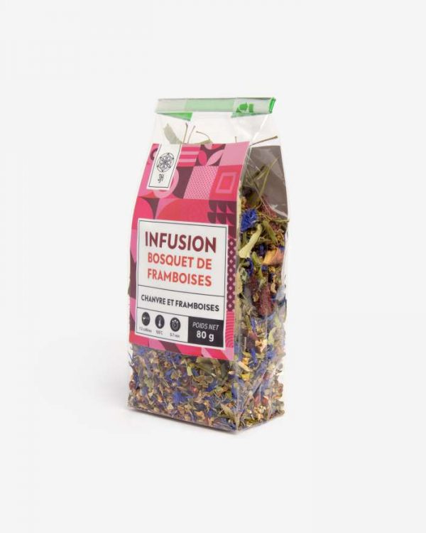 Infusion de chanvre et framboise 80gr