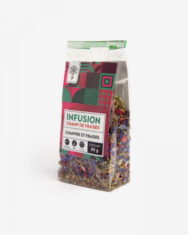 Infusion de chanvre et fraise 80gr